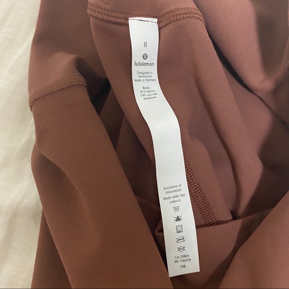 SOLD NWT Lulu Align 6” Shorts Ancient Copper - Picture 7 of 7